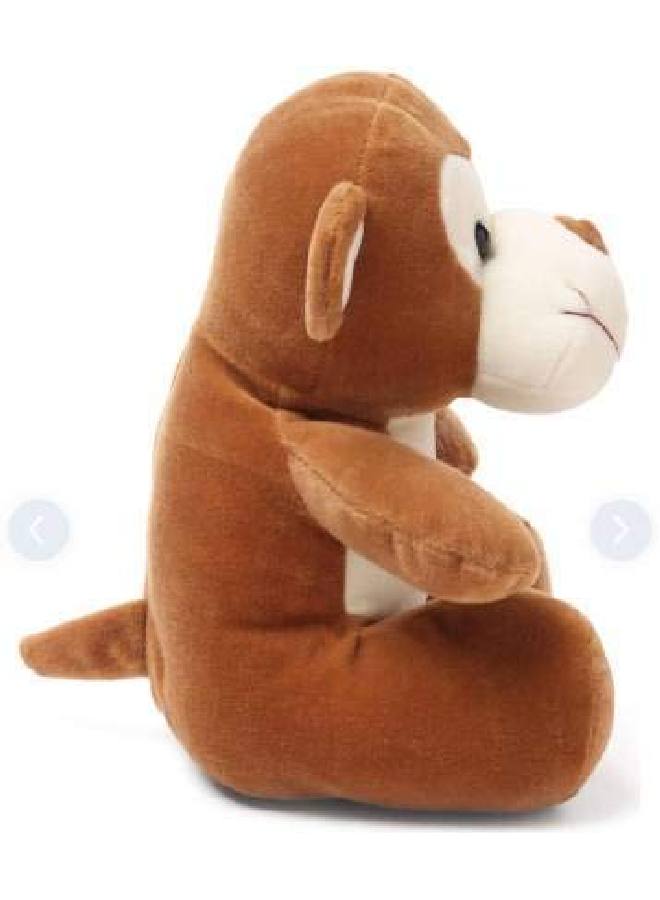Babique Monkey Sitting Plush Soft Toy Cute Kids Animal Home Decor Boys/Girls (28 Cm) - Image 3