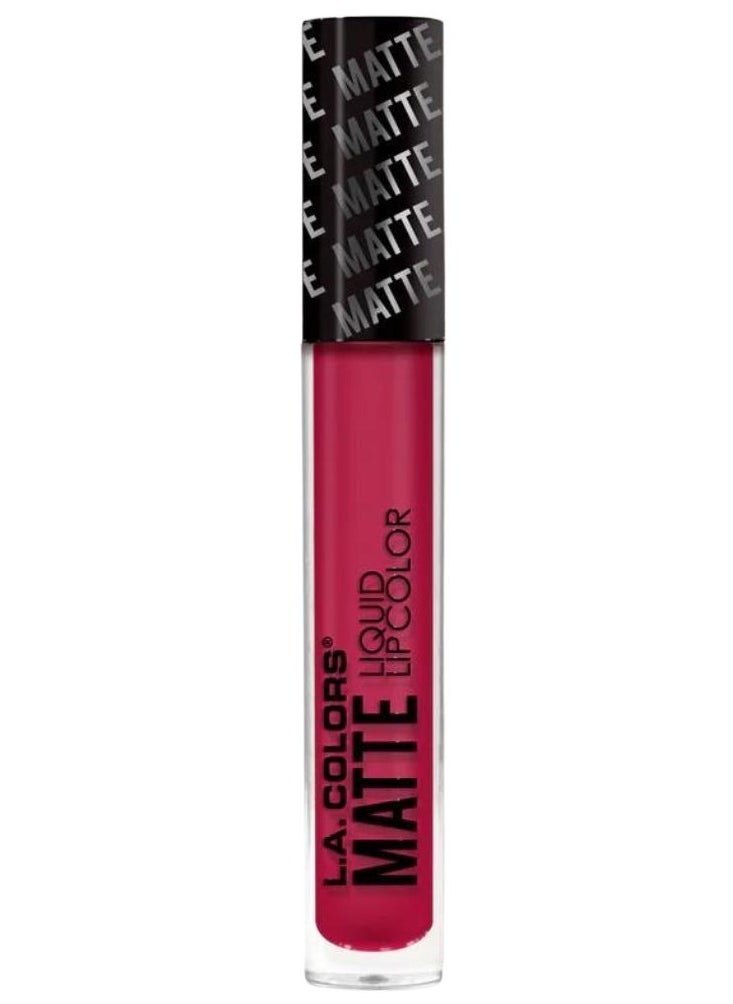 LA Colors L.A. Colors Matte Liquid Lip Color Long Wearing Feisty 4g  - Image 1