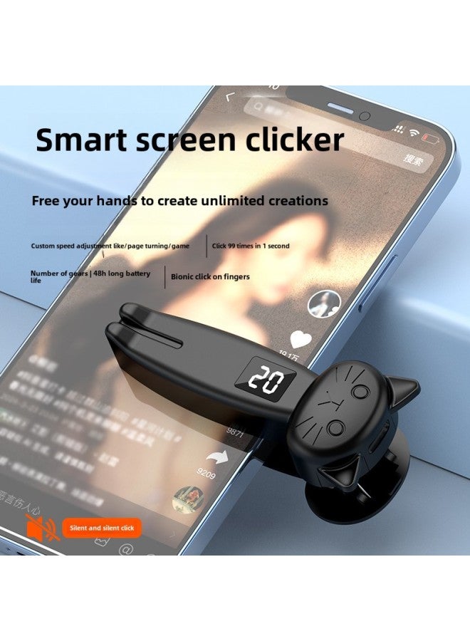 Smart E-book Page Flipper Mobile Phone Video Remote Control Physical Clicker For Kindle Mobile Phone Tablet-Color:JX -05Pro Suit White