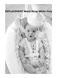 Fisher-Price Replacement Parts For Baby Swing - Revolve Baby Swing Fbl70 ~ One White Replacement Waist Strap (Swing Needs Two) With Male Part Of Buckle  - Image 3
