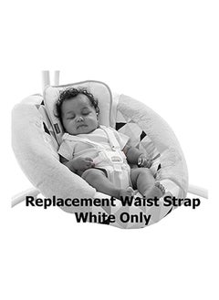 Fisher-Price Replacement Parts For Baby Swing - Revolve Baby Swing Fbl70 ~ One White Replacement Waist Strap (Swing Needs Two) With Male Part Of Buckle  - Image 2