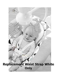 Fisher-Price Replacement Parts For Baby Swing - Revolve Baby Swing Fbl70 ~ One White Replacement Waist Strap (Swing Needs Two) With Male Part Of Buckle  - Image 4