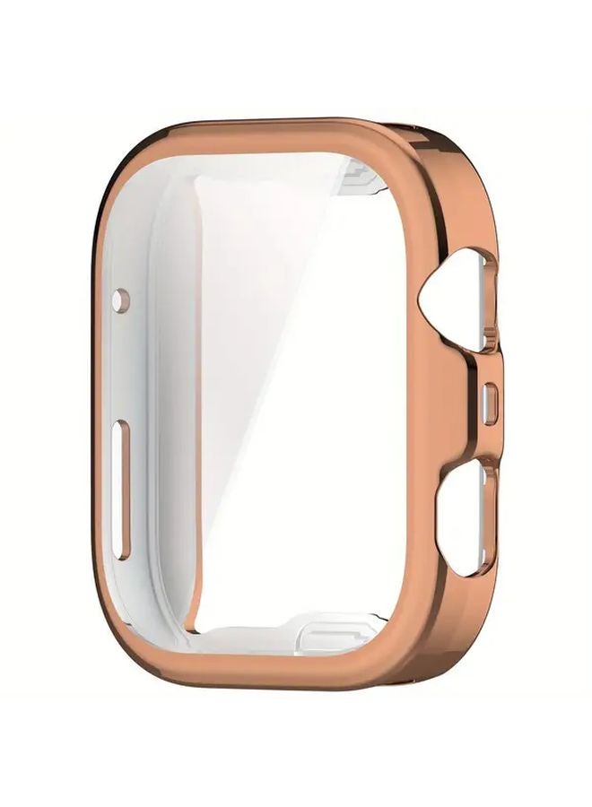 Rose Golden TPU Case for Huawei Watch Fit 4 Full Cover Soft Screen Protector - Image 1
