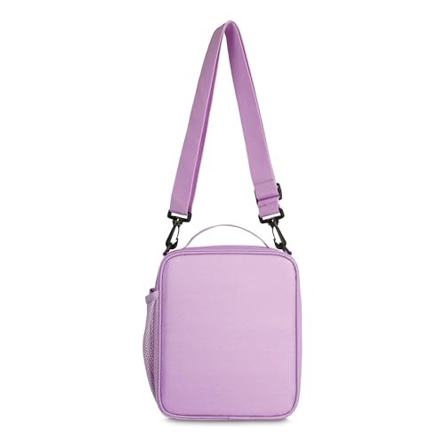 PackIt Freezable Crossbody Lunch Box, Lavender, Built with ECOFREEZE Technology, Fully Freezable, Collapsible, Reusable, With Top Handle, Front Slip Pocket. Effortlessly Carry, Fresh Every Time. - Image 4