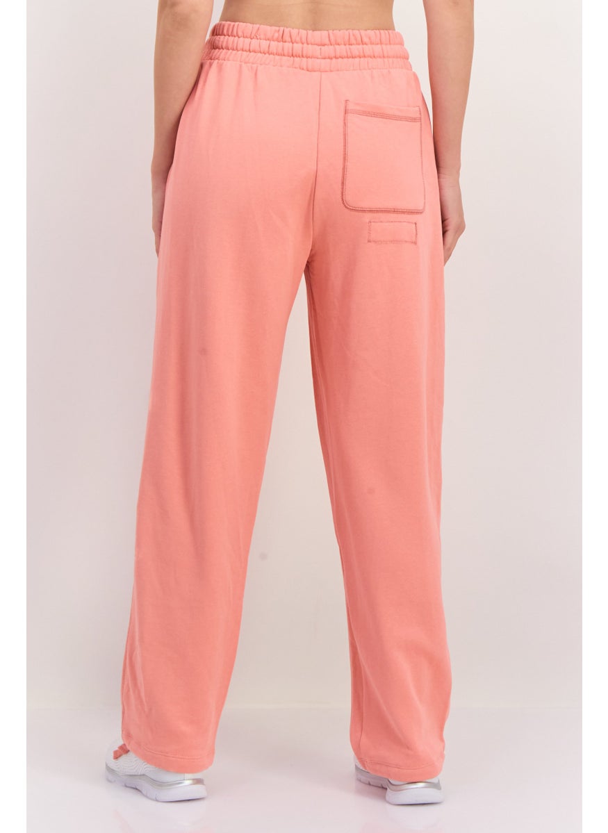 PUMA Women Regular Fit Brand Logo Outdoor Sweatpants, Coral  - Image 2