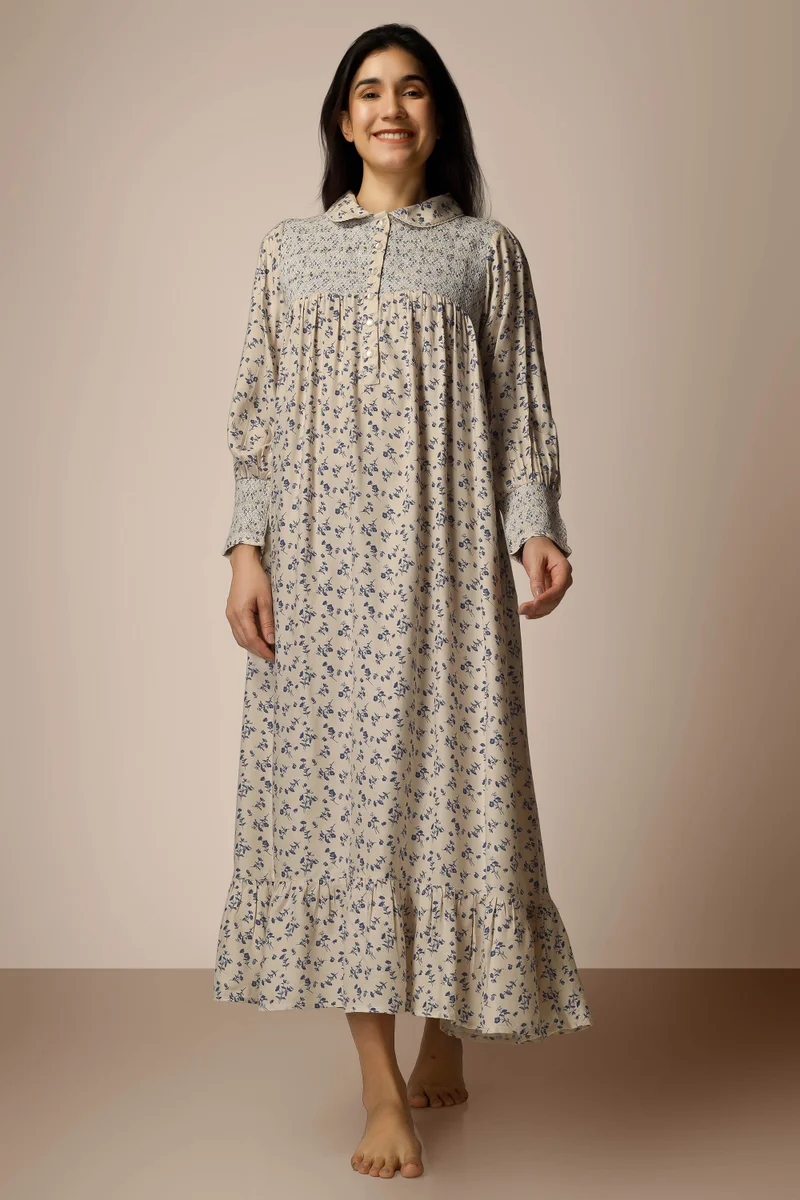 After Dark Gretel, Beige Nightdress