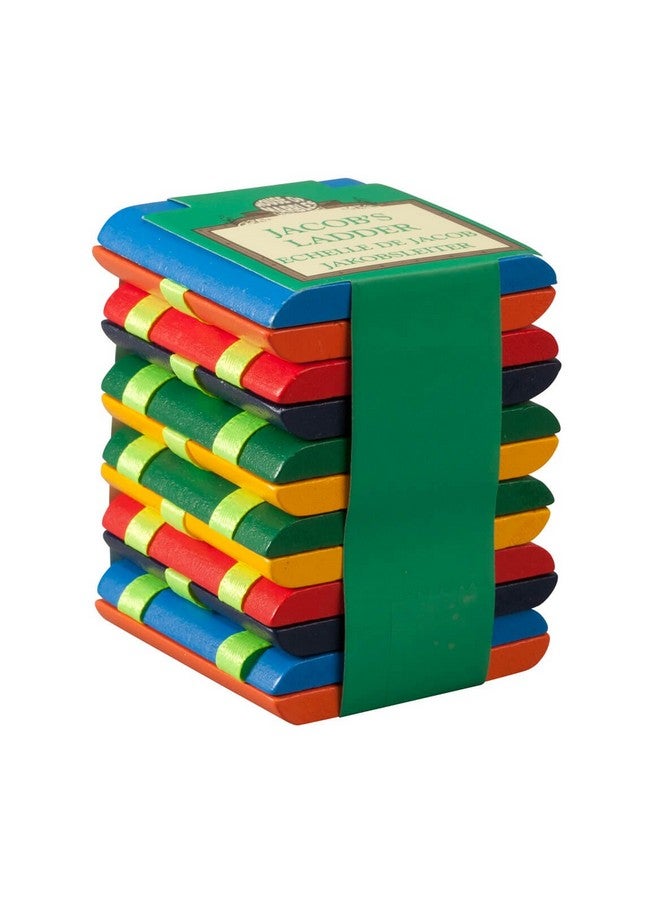 House of Marbles House of Marbles Jacob's Ladder, The Colourful Retro Wooden Flap Ladder, a Sensory Fidget Learning Toy with a Magical Illusion Effect, a Popular Classic for Birthday Party Goodie Bags  - Image 1