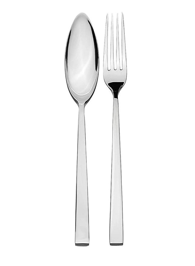 Liolis – The Indian Craftsman Stainless Steel Dinner Table Spoon Set (Spoon & Fork Set 24 Pieces, Small) - Image 1