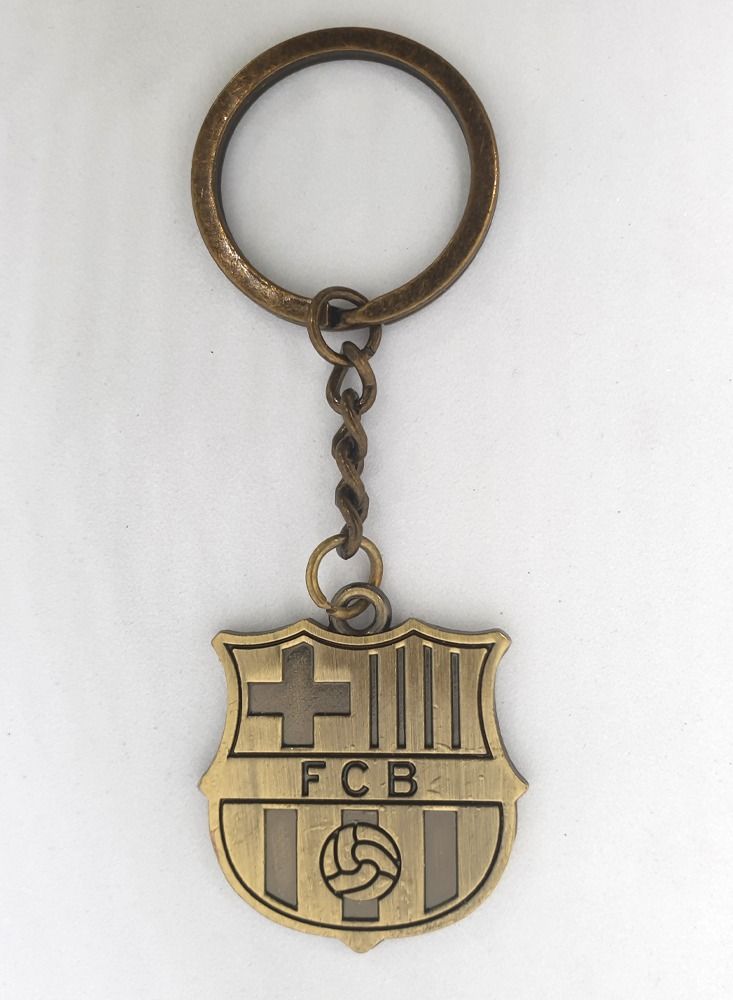 Service Zone Zinc Alloy Metal 3D Logo Keychain For Barcelona - Image 1