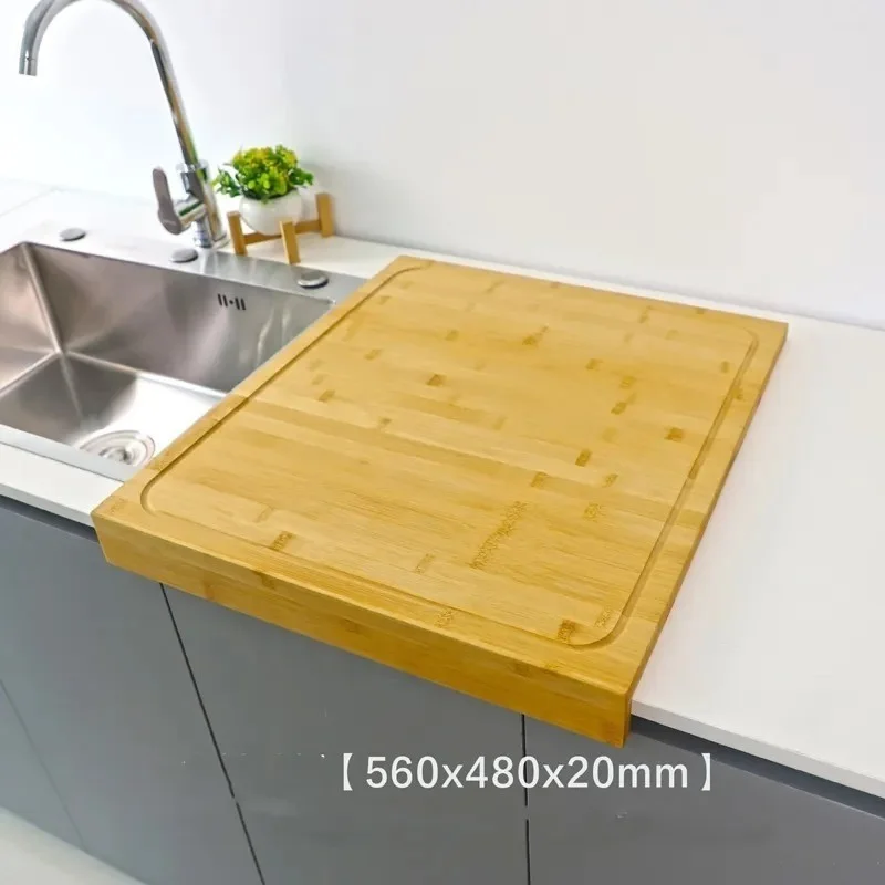 Safestore 46*53 cm Mega Size Bamboo Cutting Board, Dough Rolling Board, Countertop Non-Slip Bamboo 46*53 cm