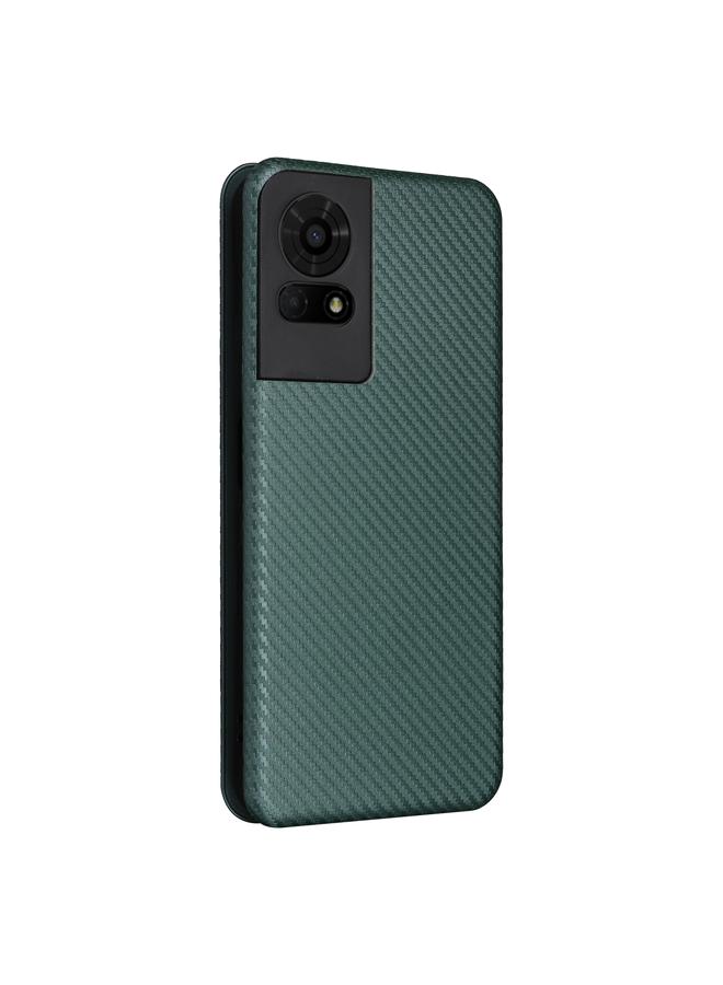 erorex Case For TCL 50 LE 5G Carbon Fiber Texture Flip Leather Phone Case  - Image 3