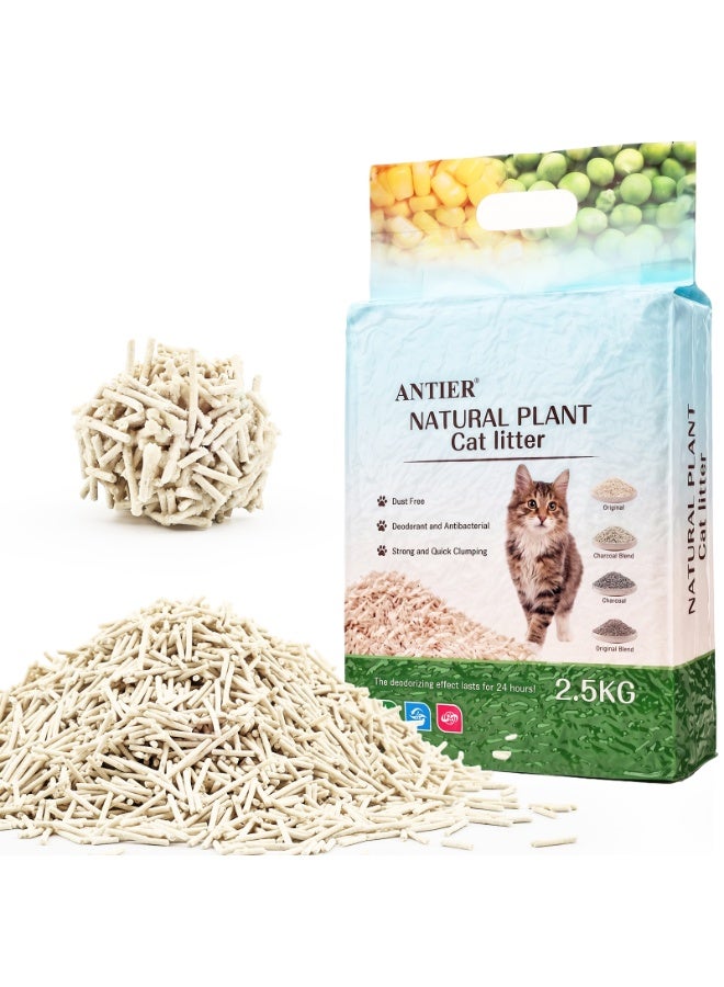 ANTIER 6L（2.5KG）Pure tofu cat litter Original,Flushable,Ultra Absorbent and Fast Drying, 100% Natural Ingredients Litter,Clumping,Really Dust-Free,  Effective odor control and Embraced by UAE Pet Lovers! - Image 1