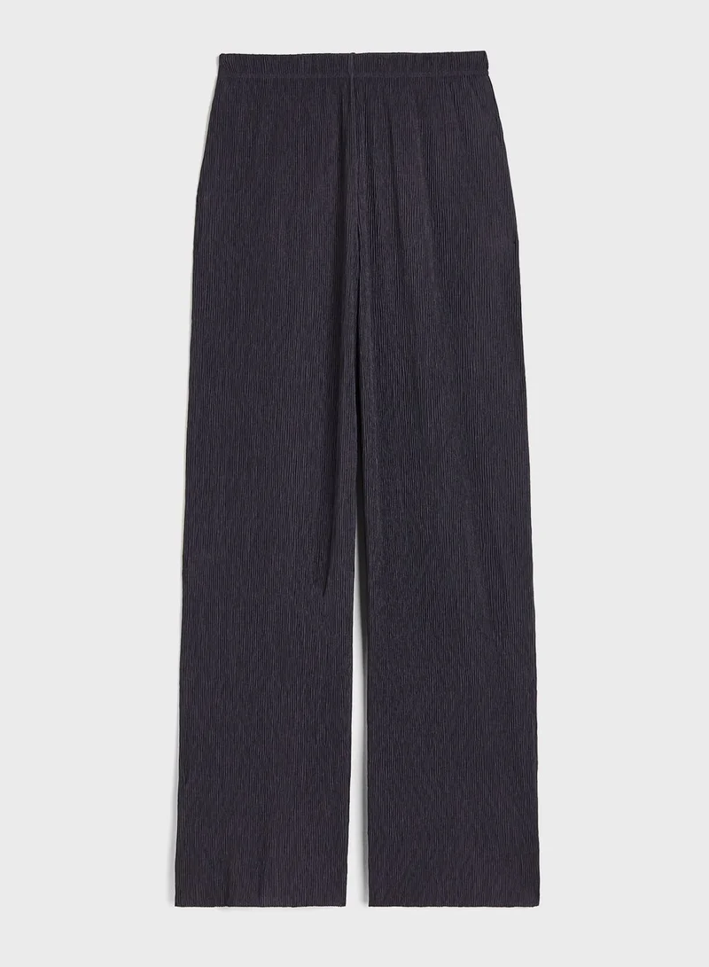 H&M High Waist Crinkled Pants