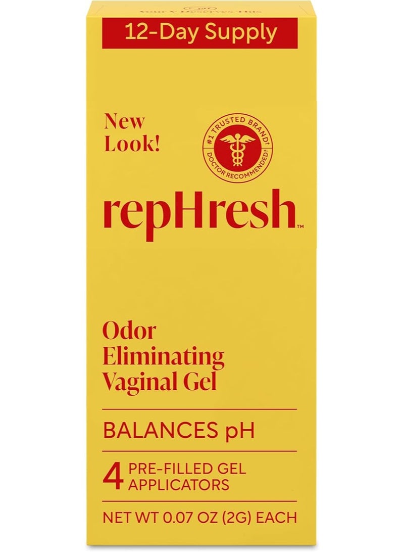 Rephresh Odor Eliminating Gel, 0.07 Oz, 4 Count
