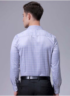 The Indian Garage Co Men Slim Fit Striped Full Sleeves Cutaway Collar Formal Shirt  - Image 2