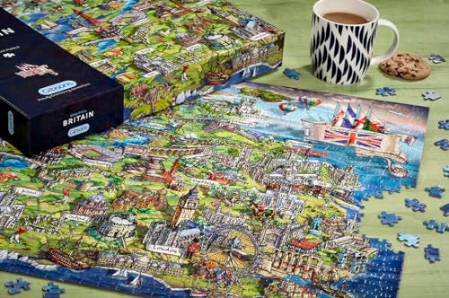 Gibsons Games London Landmarks 1000 Piece Jigsaw Puzzle British Architecture London Map Sustainable Puzzle for Adults Teens Premium 100 Recycled Board - Image 5