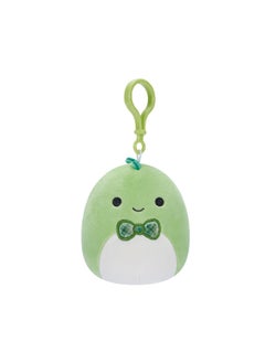 Squishmallows 3.5 inch Little Plush Clip-on Danny Green Dino W/Bowtie , Officially Licensed Kellytoy Plush Toy, Colorful Soft Toy, Gift for Kids, Girls & Boys Washable Squishy Stuff Toy Multicolor All Age  - Image 1