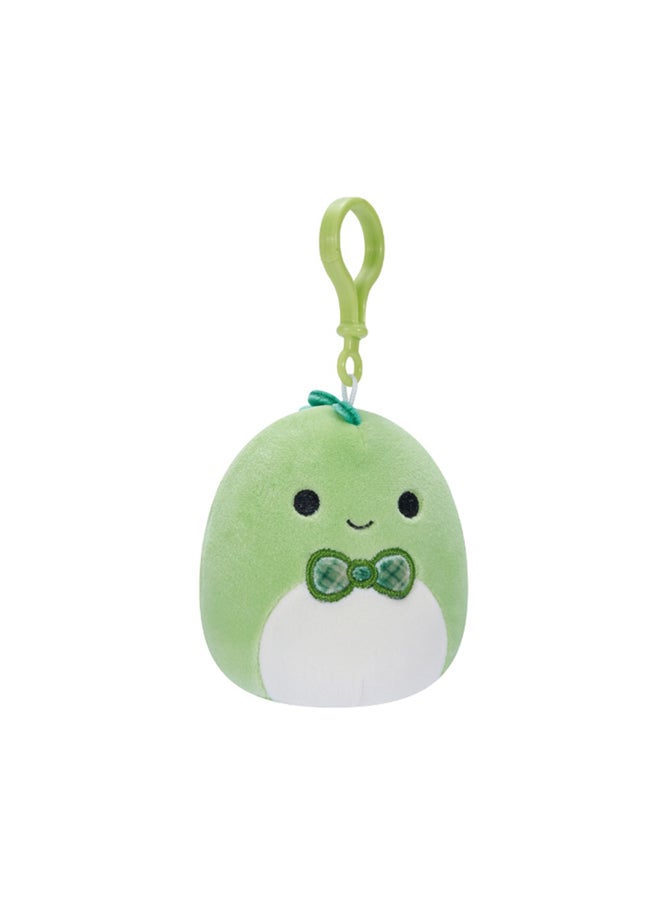 Squishmallows 3.5 inch Little Plush Clip-on Danny Green Dino W/Bowtie , Officially Licensed Kellytoy Plush Toy, Colorful Soft Toy, Gift for Kids, Girls & Boys Washable Squishy Stuff Toy Multicolor All Age  - Image 2