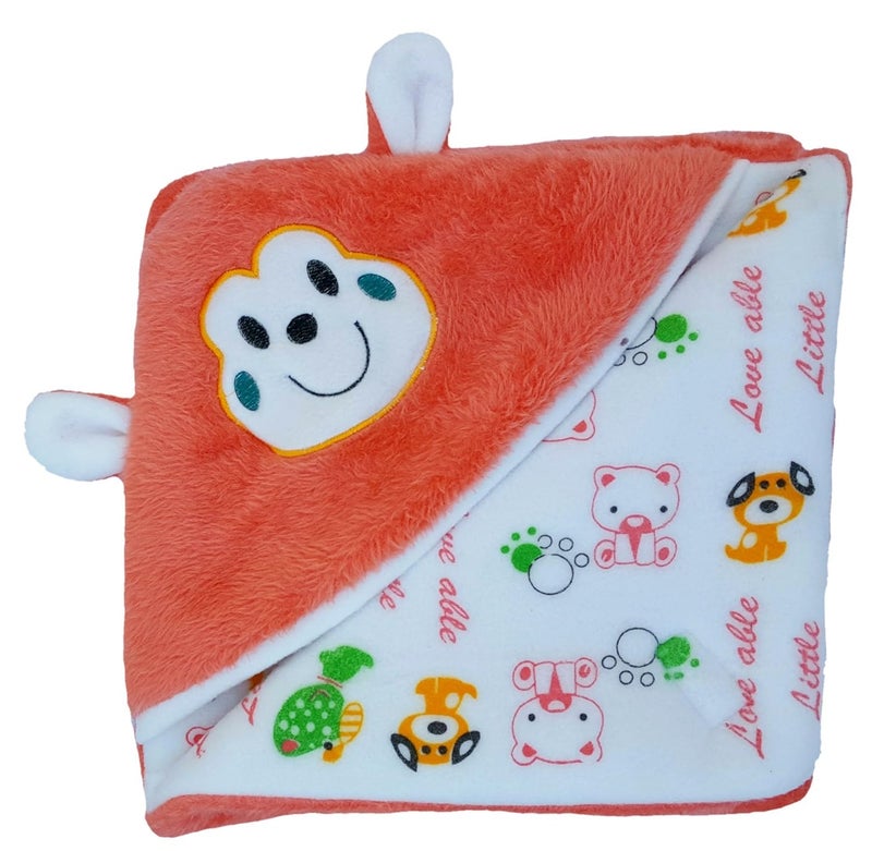 BRANDONN Fashions Gift Pack Combo of 2 New Born Baby All Season Use 3 in 1 Baby Wrapper OR Blanket Cum Sleeping Bag Cum Beeding(0-4months)(Falsa & Orange) - Image 4