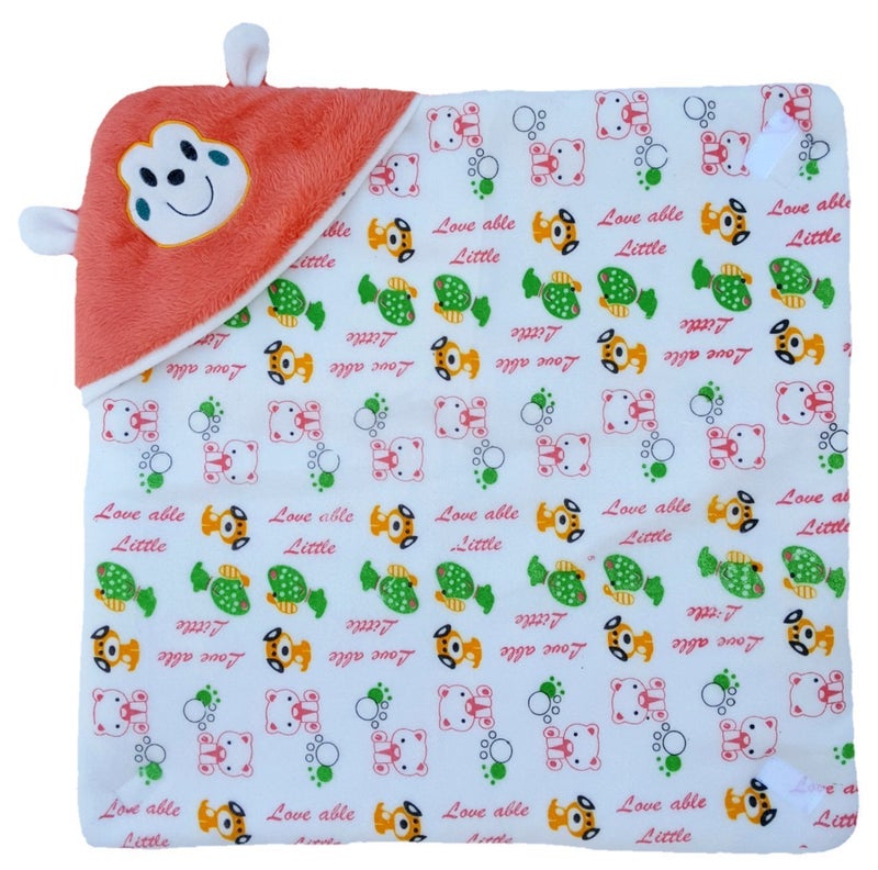 BRANDONN Fashions Gift Pack Combo of 2 New Born Baby All Season Use 3 in 1 Baby Wrapper OR Blanket Cum Sleeping Bag Cum Beeding(0-4months)(Falsa & Orange) - Image 2