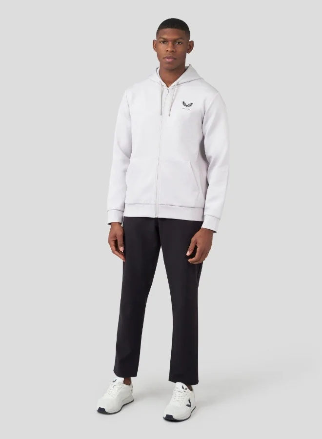 كاستور Mist Grey Scuba Zip Through Hoody