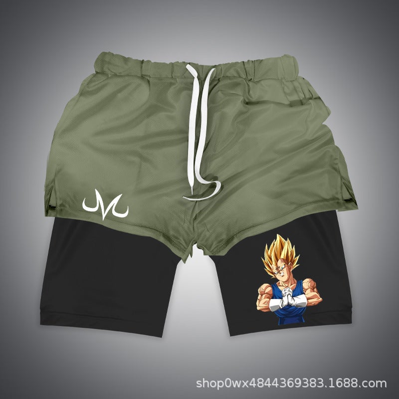 Dragon Ball Series 3D Digital Printing Shorts Double-Layer Beach Pants E-Commerce Supply Beach - Image 1