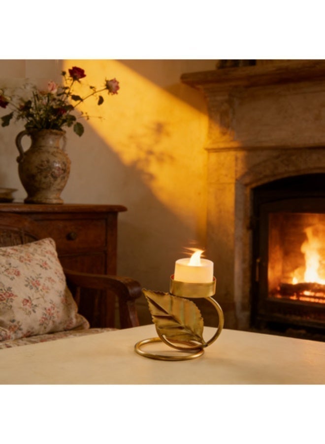 Ecoey Vintage Ginkgo Leaf Iron Candle Holder – Home Decor Atmosphere Candelabra for Bar, B&b, Table Centerpiece, Creative Birthday Gift - Image 5