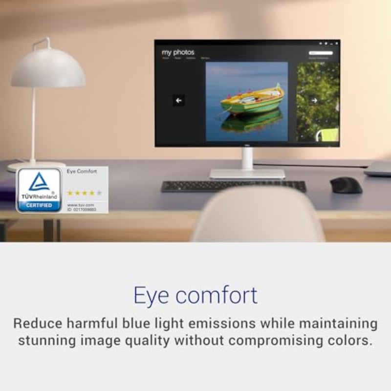 شاشة 27 Plus QHD للألعاب والاستخدام المكتبي، هيكل بلاستيكي باللون الأبيض الرماد، دقة QHD 2560x1440، معدل تحديث 144 هرتز، وقت استجابة 1 مللي ثانية، دعم AMD FreeSync - Image 5