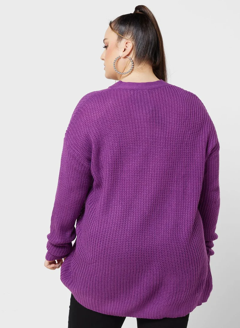 Ginger Plus Sweater With Cutout Detail
