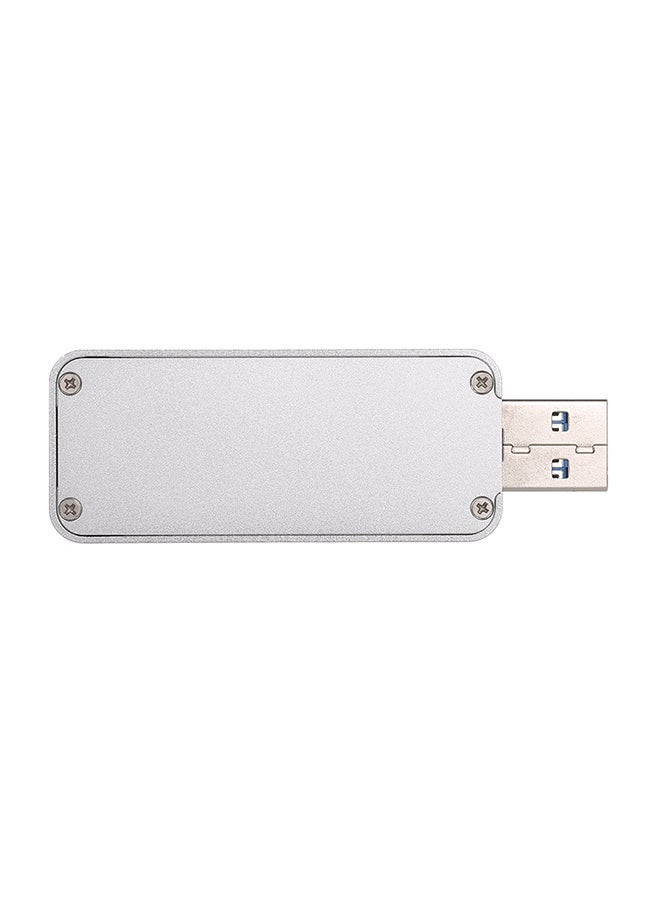 SSD Portable Type-A Enclosure With Screw Driver White/Silver/Green - Image 4