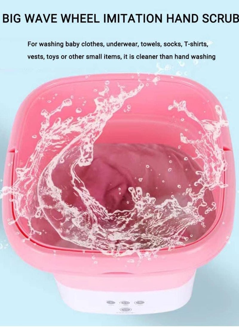 Mini Portable Washing Machine, Fully Automatic Clothes Washing Machine Portable Lightweight Suitable for Apartments, Dormitories, Camping, Travel 8L  - Image 4