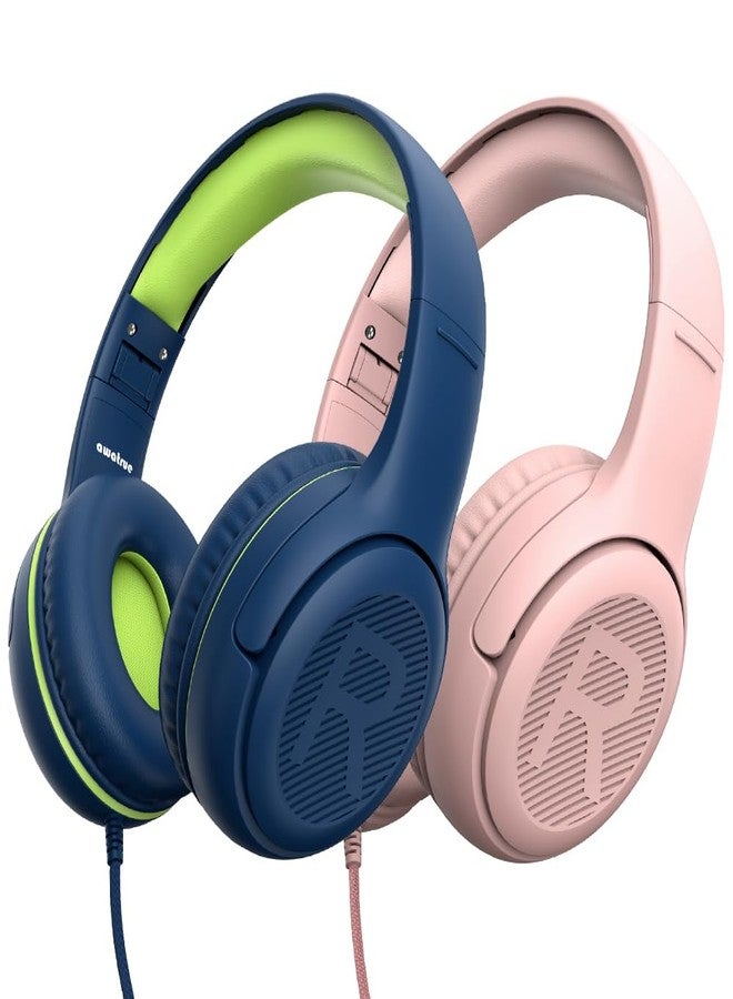 awatrue Kids Headphones with Cord - Comfortable and Durable Toddler Headphones for School and Work, Ideal Gift for Kids, Sons, Daughters Sound and Safe Listening Experience - Image 1