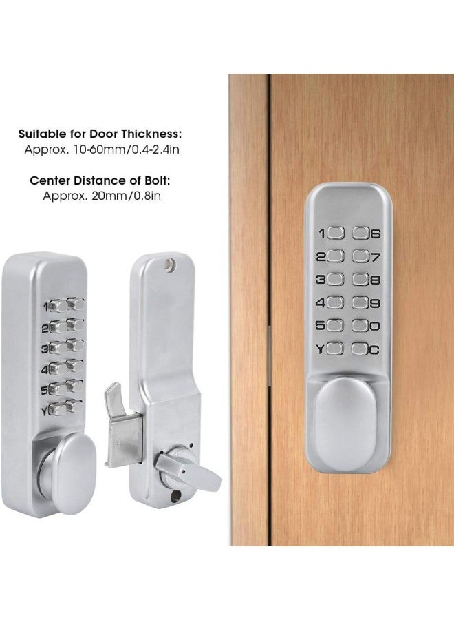 klarako 1‑11 Digitals Mechanical Password Door Lock Set, Zinc Alloy Sliding Swing Password Combination Keyless Entry Door Lock for Home, Office (Need a Door Frame if Installed on Glass Door)  - Image 5
