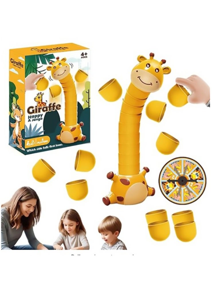 Generic Giraffe Neck Stacking Game Toy Set Balance Stacking Puzzle Tabletop Tower Board Games for Family, Animal Building Blocks Party Game for Kids and Adults  - Image 1