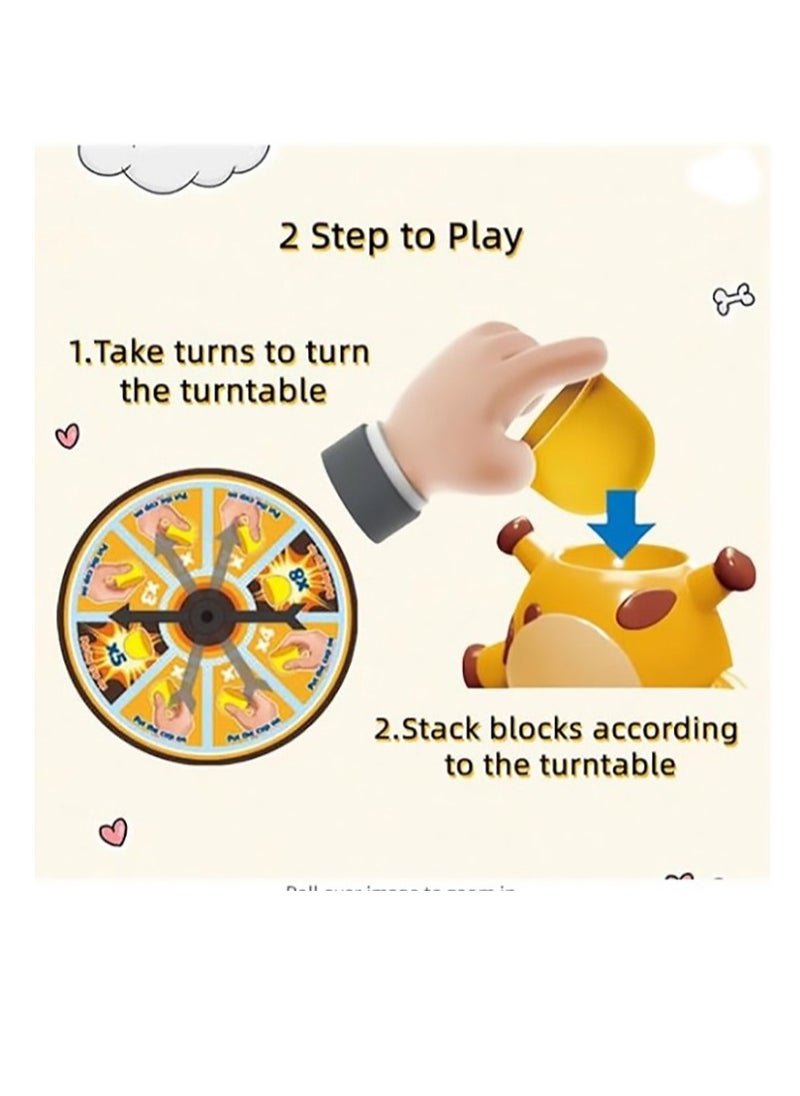 Generic Giraffe Neck Stacking Game Toy Set Balance Stacking Puzzle Tabletop Tower Board Games for Family, Animal Building Blocks Party Game for Kids and Adults  - Image 2