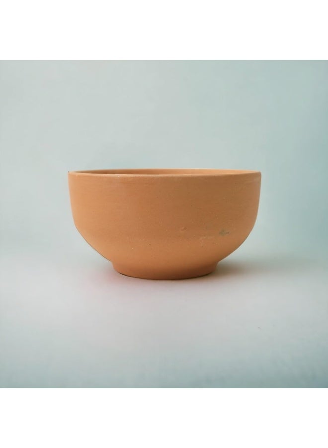 ارك مجموعة أوعية تقديم من الطين غير المزجج من آرك تيرابورا، 6 أوعية سعة 200 مل، مصنوعة يدويًا من الطين، متوازنة الحموضة بشكل طبيعي، صديقة للبيئة وخالية من المواد الكيميائية، أوعية حلوى - Image 3