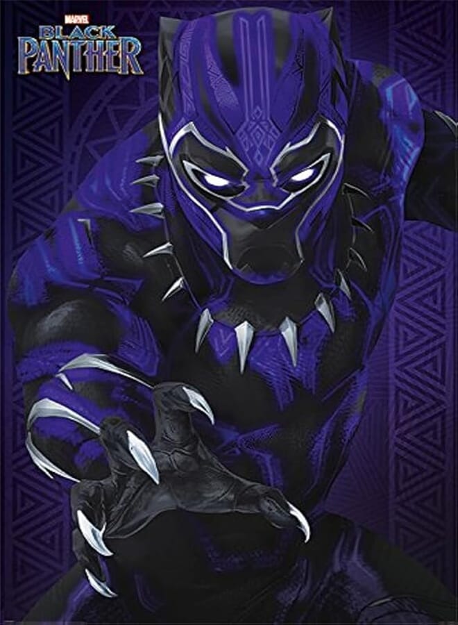Black Panther Glow Maxi Poster, Paper, Multi-Colour, 61 x 91.5 cm