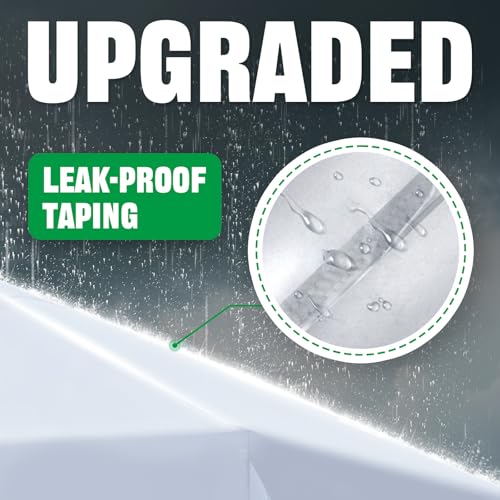 Acepic Upgraded 10x10 Canopy Replacement Top Adhesive Bonding Waterproof Process Canopy Cover for Outdoor Events with Adjustable Buckle Air Vent UV Protection Fits Straight Leg FramesWhite Top Only - Image 3
