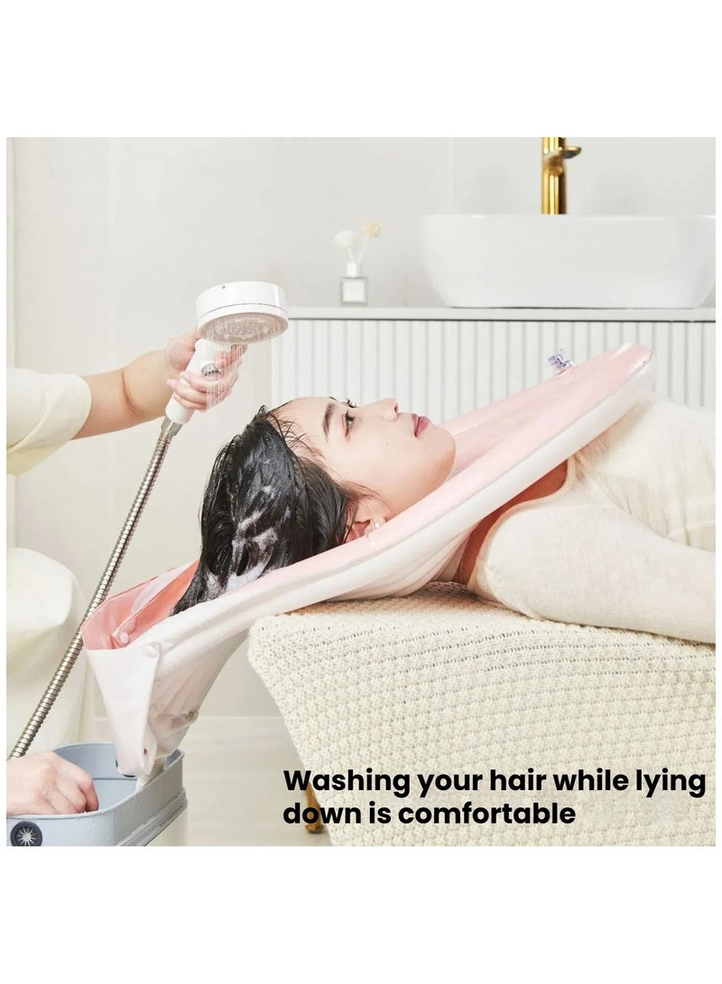 general Inflatable adult self-shampooing pregnant women shampoo elderly patients disabled hair care home lying wash sitting shampoo basin - Image 2