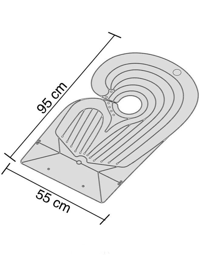general Inflatable adult self-shampooing pregnant women shampoo elderly patients disabled hair care home lying wash sitting shampoo basin - Image 4