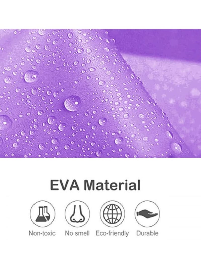 SYOSI - Rain Poncho for Kids, [2 Pack] EVA Kids Raincoat Reusable Rain Coat Jacket for Kids, Boys, and Girls 6-13 Years Old - Image 1