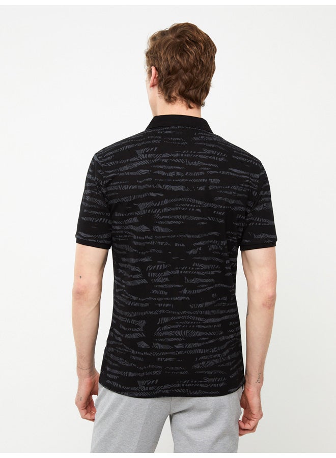 LC WAIKIKI Polo Neck Short Sleeve Patterned Pike Men's T-shirt  - Image 5