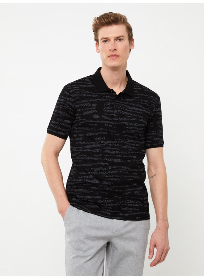 LC WAIKIKI Polo Neck Short Sleeve Patterned Pike Men's T-shirt  - Image 2