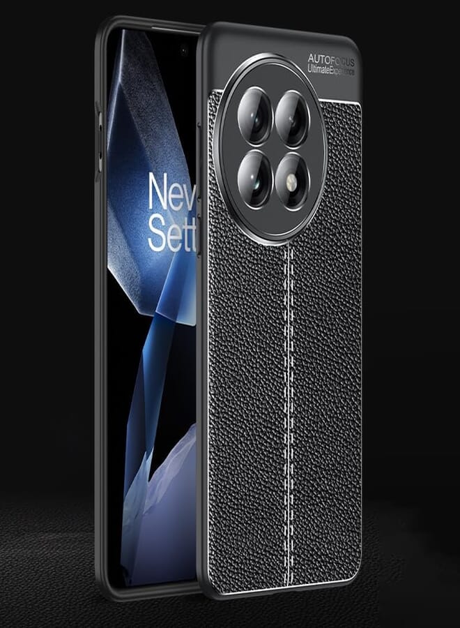 UNBLACK Design 2 silicone back cover, shock-resistant and camera protection, compatible with OnePlus 13 (Black)