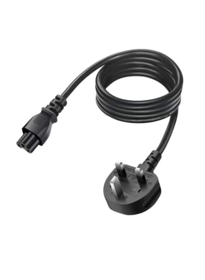 Terabyte Laptop Power Cable UK Plug to C5 3 pin Laptop Power lead - Image 2