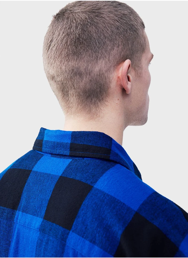 H&M Relaxed Fit Checked Shirt