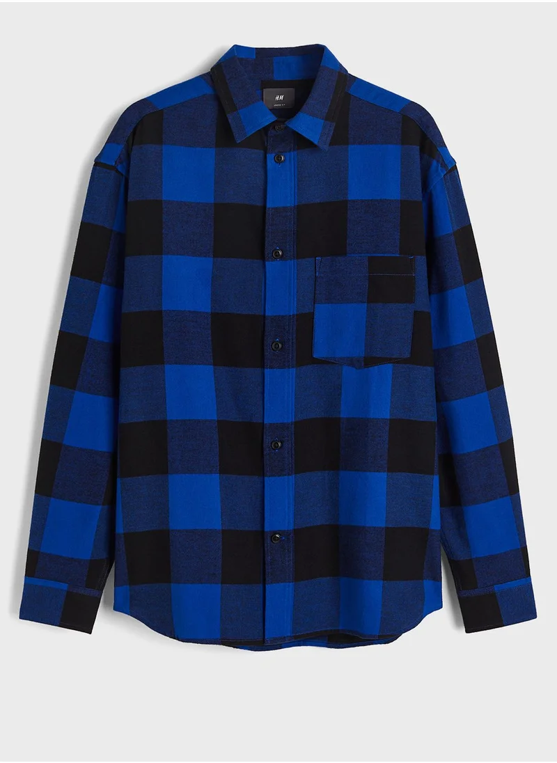 H&M Relaxed Fit Checked Shirt