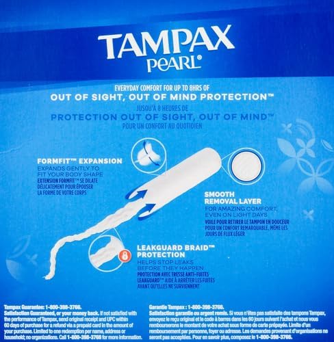Tampax تامباكس بيرل بلاستيك تمبونز غير معطرة ليتس خفيف الامتصاص 36 قطعة عبوة من 2 - Image 3