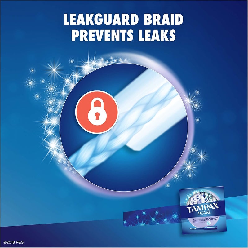 Tampax تامباكس بيرل بلاستيك تمبونز غير معطرة ليتس خفيف الامتصاص 36 قطعة عبوة من 2 - Image 4
