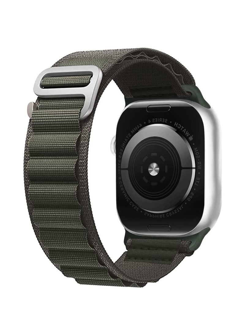 Generic - Watch Band Ultra Strap 42mm 44mm 45mm 49mm Alpine Loop Nylon Replacement Bands with Adjustable Sport Titanium G-hook Braided Straps for iWatch Ultra Series 8 7 SE 6 5 4 3 2 1 - Image 1